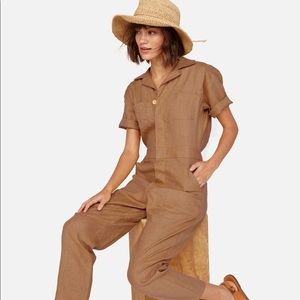 *NEW* Mate The Label Linen Short Sleeve Jumpsuit